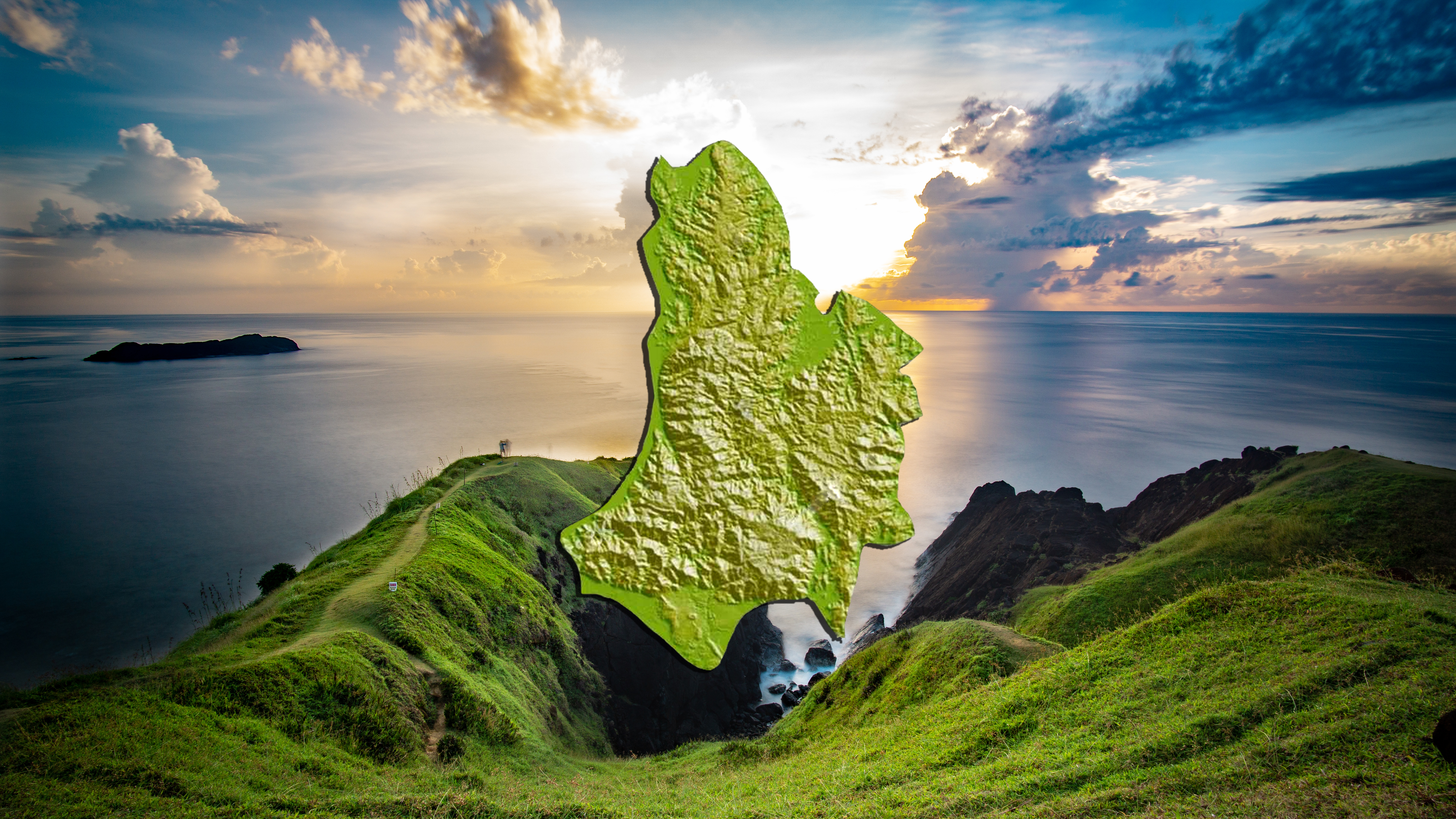 Panoramic view of Virac town, Catanduanes (Mobile)